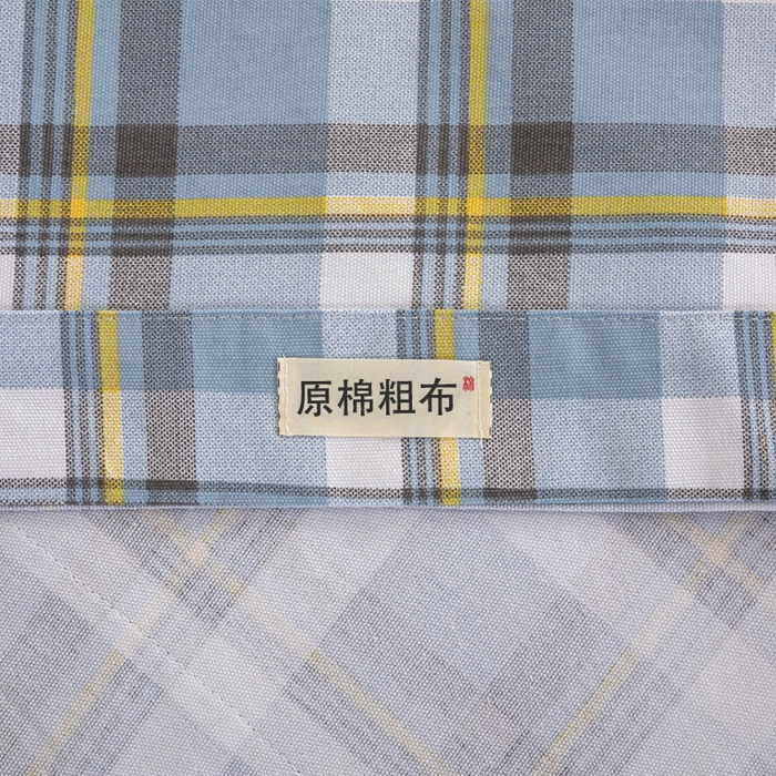 91家纺网 家纺一手货源 找家纺 鸣升 新款舒适透气100%全棉老粗布床单 莫妮卡（兰）