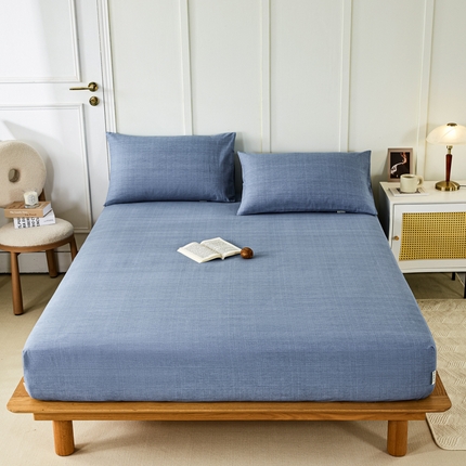 91家纺网 家纺一手货源 找家纺 （总）鸣升 新款舒适透气全棉老粗布床笠