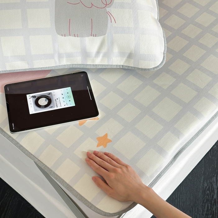 91家纺网 家纺一手货源 找家纺 时年 2024新款7A抗菌数码印花冰丝凉席（充值会员优惠10元） 萌宠小象