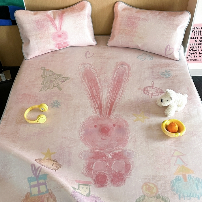 91家纺网 家纺一手货源 找家纺 时年 2024新款7A抗菌数码印花冰丝凉席（充值会员优惠10元） 童话书