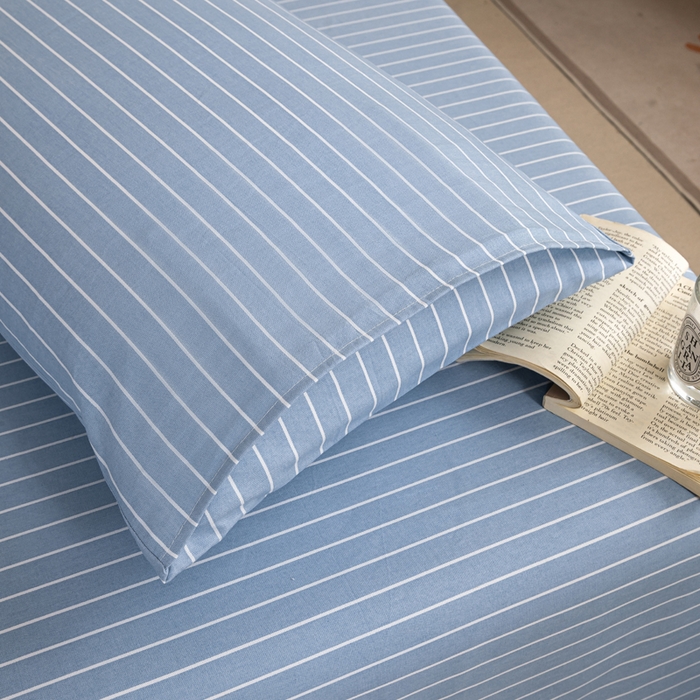 91家纺网 家纺一手货源 找家纺 鸣升 新款舒适透气100%全棉老粗布枕套 细川（兰）