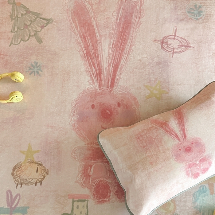 91家纺网 家纺一手货源 找家纺 时年 2024新款7A抗菌数码印花冰丝凉席（充值会员优惠10元） 童话书