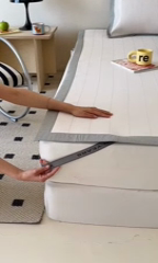 91家纺网 家纺一手货源 找家纺 时年 2024新款7A抗菌提花毛巾绣冰丝凉席（充值会员优惠10元） 冰丝毛巾绣-俏皮猫咪