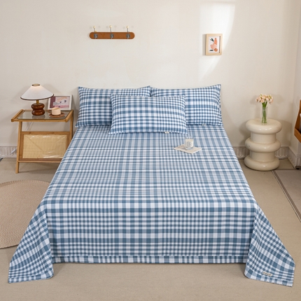 91家纺网 家纺一手货源 找家纺 （总）鸣升 新款舒适透气100%全棉老粗布床单