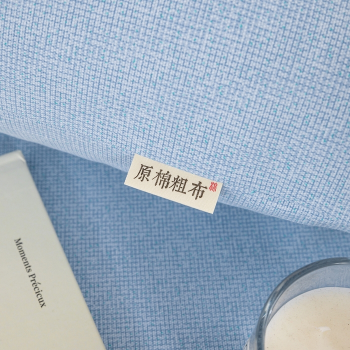 91家纺网 家纺一手货源 找家纺 鸣升 新款舒适透气100%全棉老粗布枕套 墨子（兰）