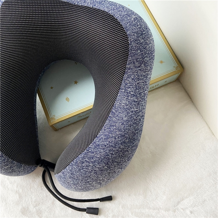 91家纺网 家纺一手货源 找家纺 卡奥家纺 2024新款阳离子U型枕 蓝27*25*14cm