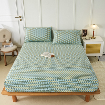 91家纺网 家纺一手货源 找家纺 （总）鸣升 新款舒适透气全棉老粗布床笠