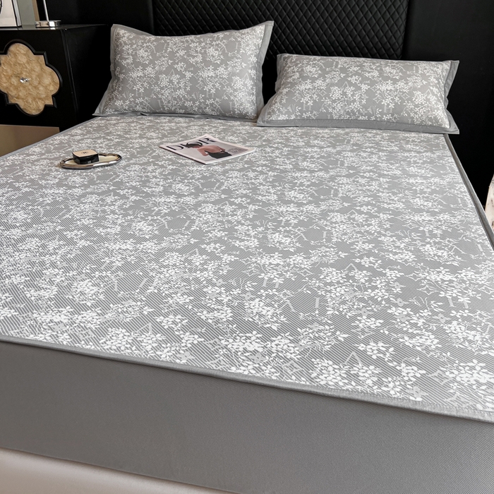 91家纺网 家纺一手货源 找家纺 慕尚家纺 2025新款提花席床笠款 床笠-玫瑰之恋