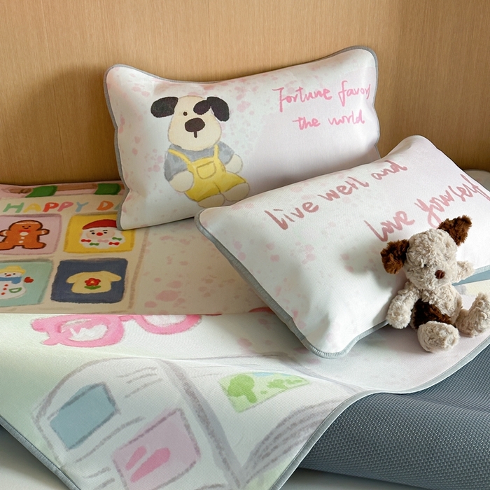 91家纺网 家纺一手货源 找家纺 时年 2024新款7A抗菌数码印花冰丝凉席（充值会员优惠10元） 好朋友