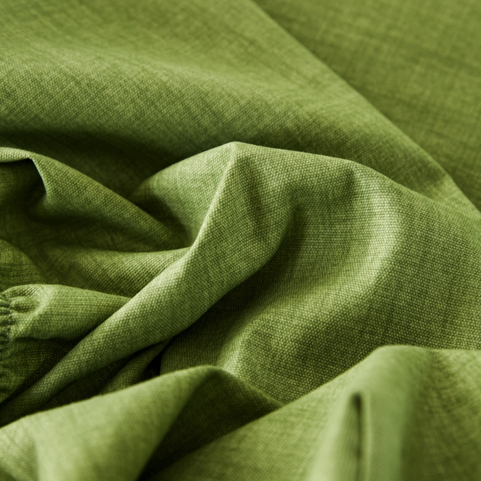 91家纺网 家纺一手货源 找家纺 鸣升 新款舒适透气全棉老粗布床笠 樱花-绿