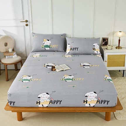 91家纺网 家纺一手货源 找家纺 （总）鸣升 新款舒适透气全棉老粗布床笠