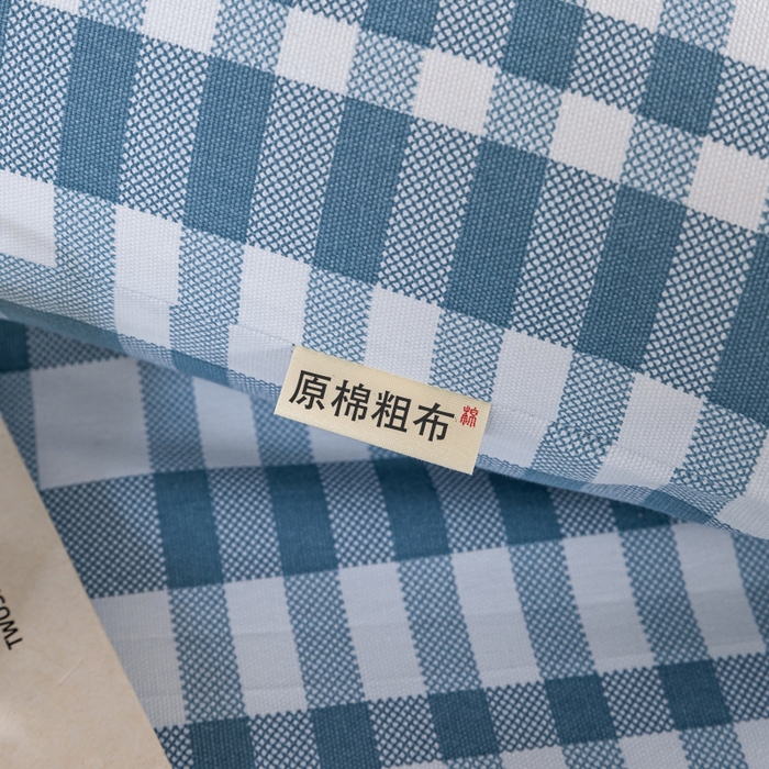 91家纺网 家纺一手货源 找家纺 鸣升 新款舒适透气100%全棉老粗布枕套 柏林（兰）