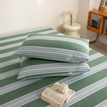 91家纺网 家纺一手货源 找家纺 （总）鸣升 新款舒适透气100%全棉老粗布枕套