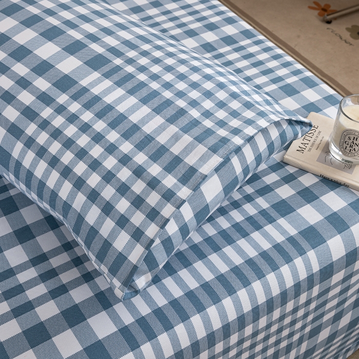 91家纺网 家纺一手货源 找家纺 鸣升 新款舒适透气100%全棉老粗布枕套 柏林（兰）