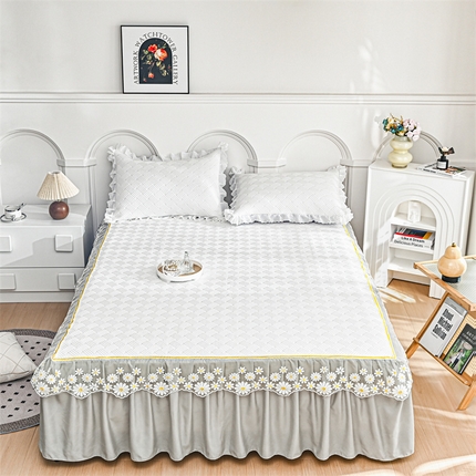 91家纺网 家纺一手货源 找家纺 （总）共鸣沙发垫 2024新款A类凉感冰豆豆透气小菊花床裙系列