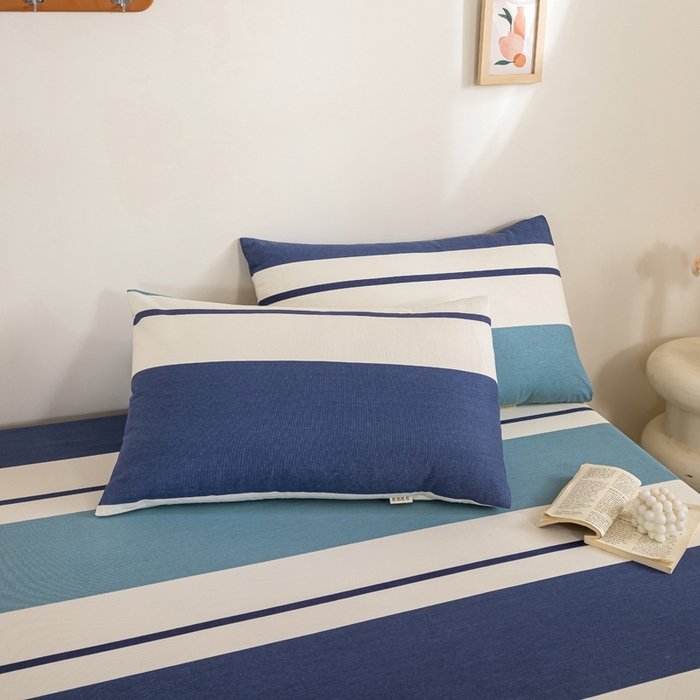 91家纺网 家纺一手货源 找家纺 鸣升 新款舒适透气100%全棉老粗布枕套 欢乐