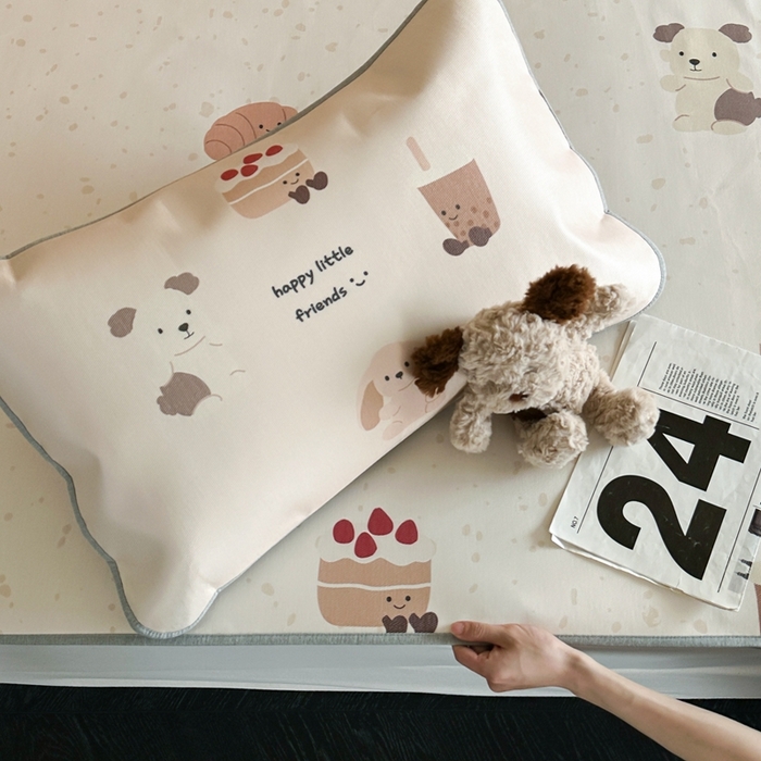 91家纺网 家纺一手货源 找家纺 时年 2024新款7A抗菌数码印花冰丝凉席（充值会员优惠10元） 甜宠