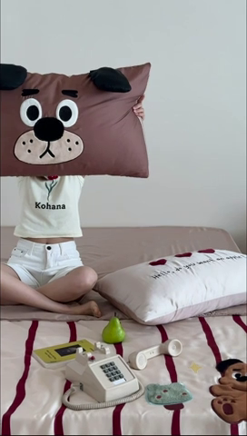 91家纺网 家纺一手货源 找家纺 黛舒家居 2024新款天丝条纹夏被款 面包熊