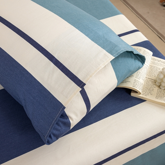 91家纺网 家纺一手货源 找家纺 鸣升 新款舒适透气100%全棉老粗布枕套 欢乐