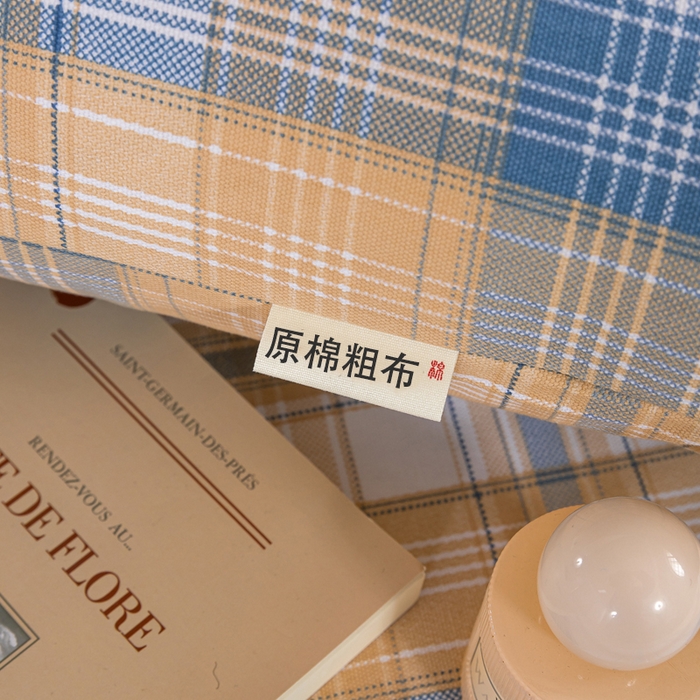 91家纺网 家纺一手货源 找家纺 鸣升 新款舒适透气100%全棉老粗布枕套 星空米