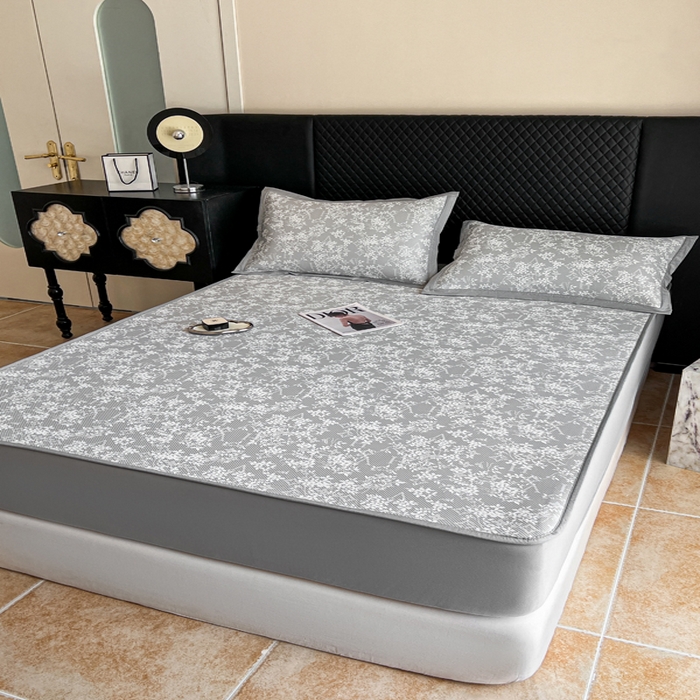 91家纺网 家纺一手货源 找家纺 慕尚家纺 2025新款提花席床笠款 床笠-玫瑰之恋