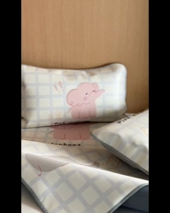 91家纺网 家纺一手货源 找家纺 时年 2024新款7A抗菌数码印花冰丝凉席（充值会员优惠10元） 萌宠小象