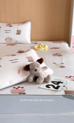 91家纺网 家纺一手货源 找家纺 时年 2024新款7A抗菌数码印花冰丝凉席（充值会员优惠10元） 甜宠