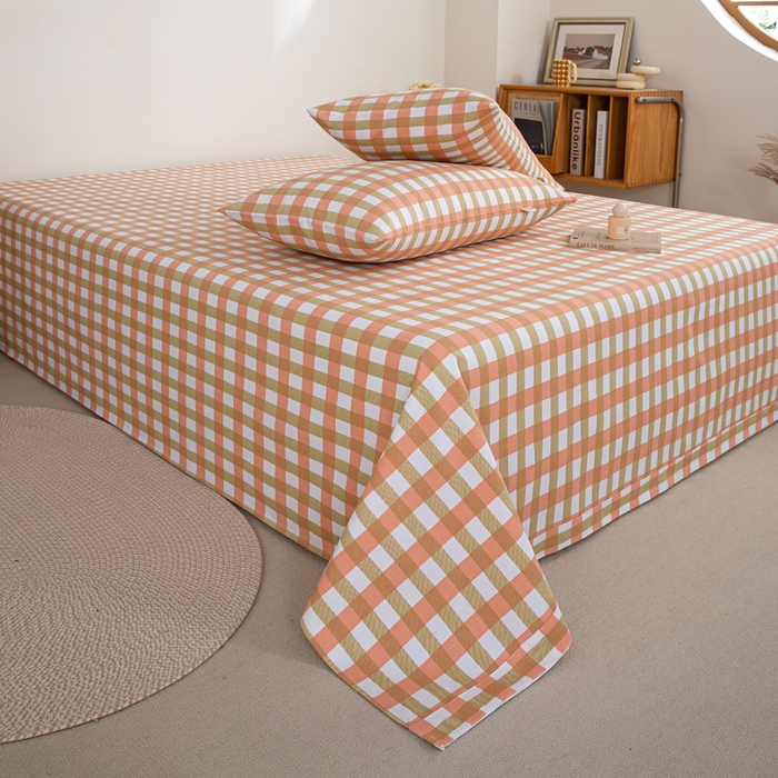 91家纺网 家纺一手货源 找家纺 鸣升 新款舒适透气100%全棉老粗布枕套 艾格（粉）