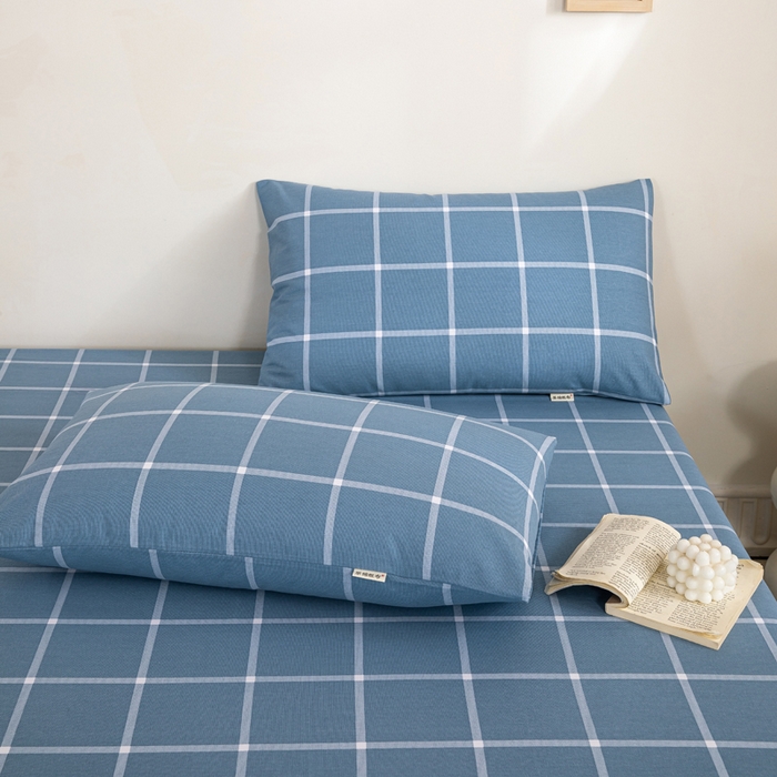 91家纺网 家纺一手货源 找家纺 鸣升 新款舒适透气100%全棉老粗布枕套 柏拉图兰