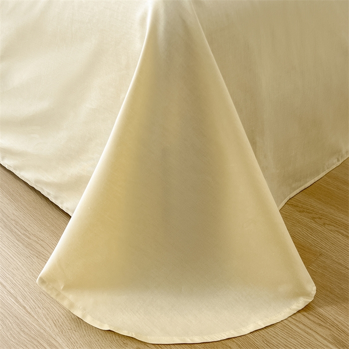 91家纺网 家纺一手货源 找家纺 多品家纺 2024新款全棉纯色双拼刺绣四件套 绅士灰米黄