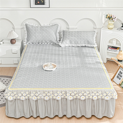 91家纺网 家纺一手货源 找家纺 （总）共鸣沙发垫 2024新款A类凉感冰豆豆透气小菊花床裙系列