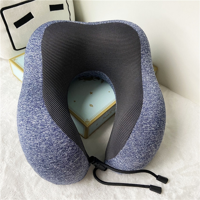 91家纺网 家纺一手货源 找家纺 卡奥家纺 2024新款阳离子U型枕 蓝27*25*14cm