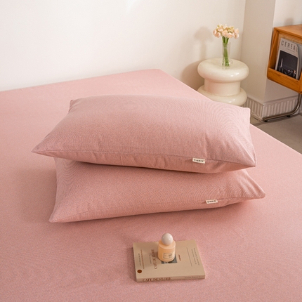 91家纺网 家纺一手货源 找家纺 （总）鸣升 新款舒适透气100%全棉老粗布枕套