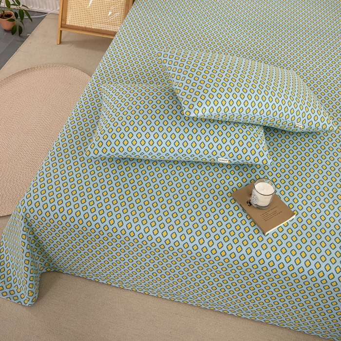 91家纺网 家纺一手货源 找家纺 鸣升 新款舒适透气100%全棉老粗布枕套 岸谷-绿