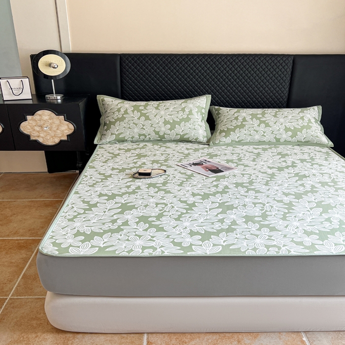 91家纺网 家纺一手货源 找家纺 慕尚家纺 2025新款提花席床笠款 床笠-五瓣花