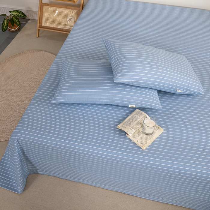 91家纺网 家纺一手货源 找家纺 鸣升 新款舒适透气100%全棉老粗布枕套 细川（兰）