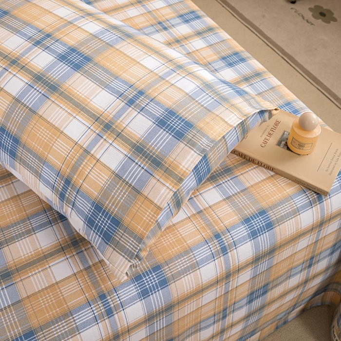 91家纺网 家纺一手货源 找家纺 鸣升 新款舒适透气100%全棉老粗布枕套 星空米