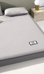 91家纺网 家纺一手货源 找家纺 好眠好梦家纺 2024新款玫瑰之恋凉感席（床笠款） 高级灰