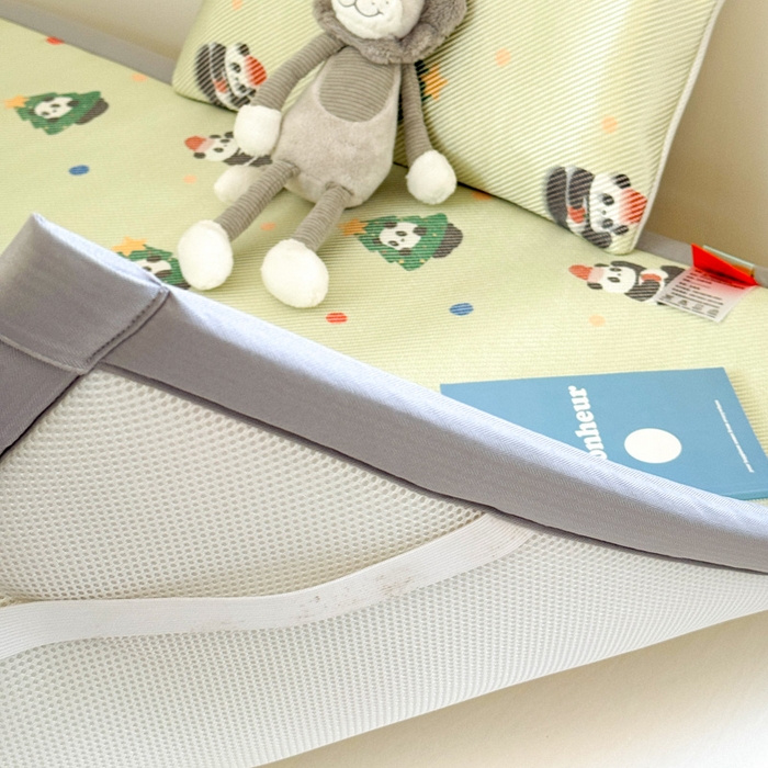 91家纺网 家纺一手货源 找家纺 喜多兔儿童家纺 2024新款抗菌大豆纤维隔尿凉席 绿色圣诞熊猫