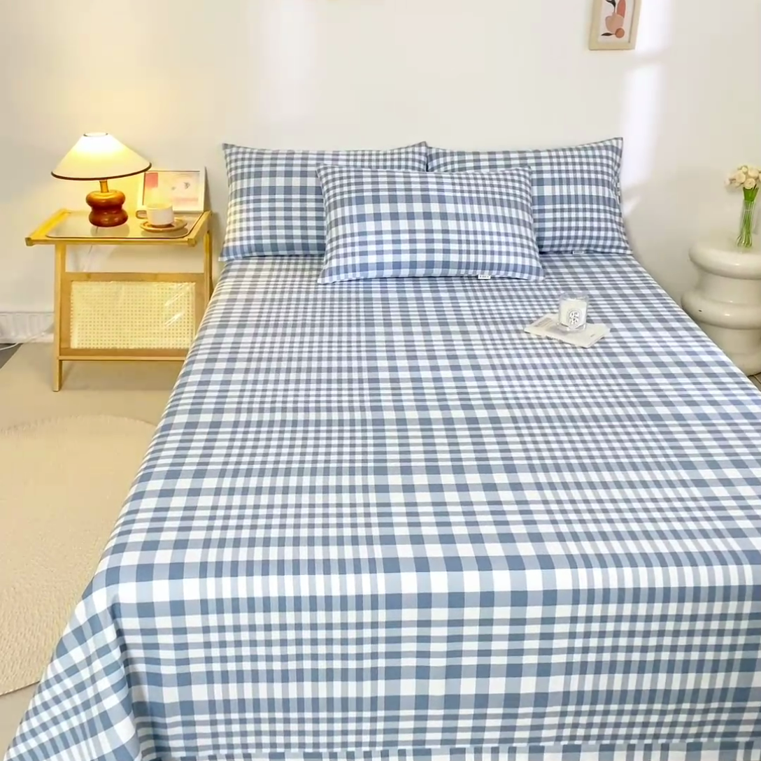 91家纺网 家纺一手货源 找家纺 鸣升 新款舒适透气100%全棉老粗布枕套 柏林（兰）