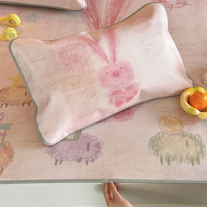 91家纺网 家纺一手货源 找家纺 时年 2024新款7A抗菌数码印花冰丝凉席（充值会员优惠10元） 童话书