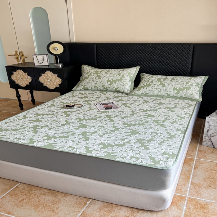 91家纺网 家纺一手货源 找家纺 慕尚家纺 2025新款提花席床笠款 床笠-五瓣花