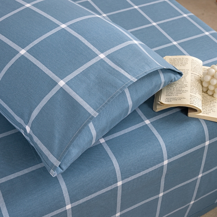 91家纺网 家纺一手货源 找家纺 鸣升 新款舒适透气100%全棉老粗布枕套 柏拉图兰