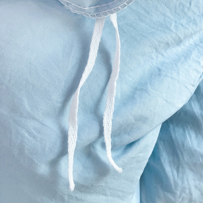 91家纺网 家纺一手货源 找家纺 艾特你 2024新款A类ins风水洗棉四件套纯色四件套混搭素色四件套 混搭-浅蓝深灰