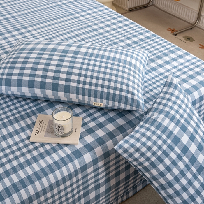 91家纺网 家纺一手货源 找家纺 鸣升 新款舒适透气100%全棉老粗布枕套 柏林（兰）