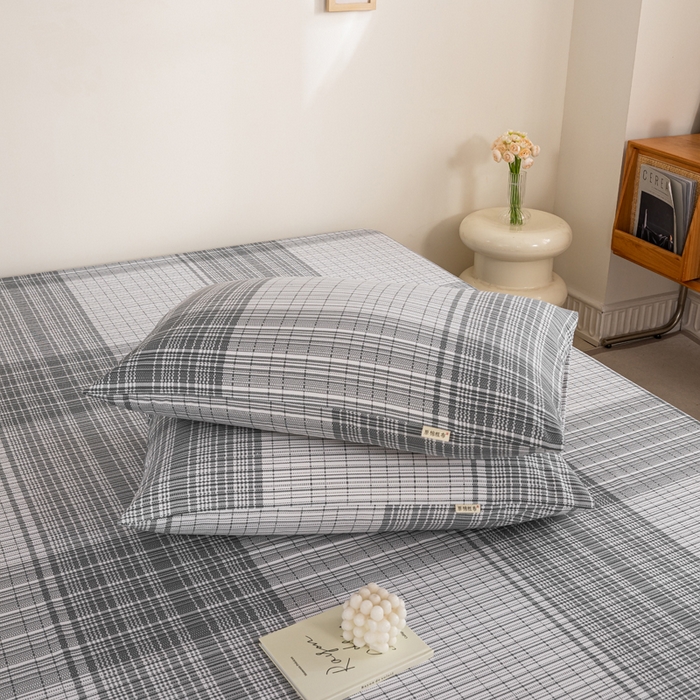 91家纺网 家纺一手货源 找家纺 鸣升 新款舒适透气100%全棉老粗布枕套 星月