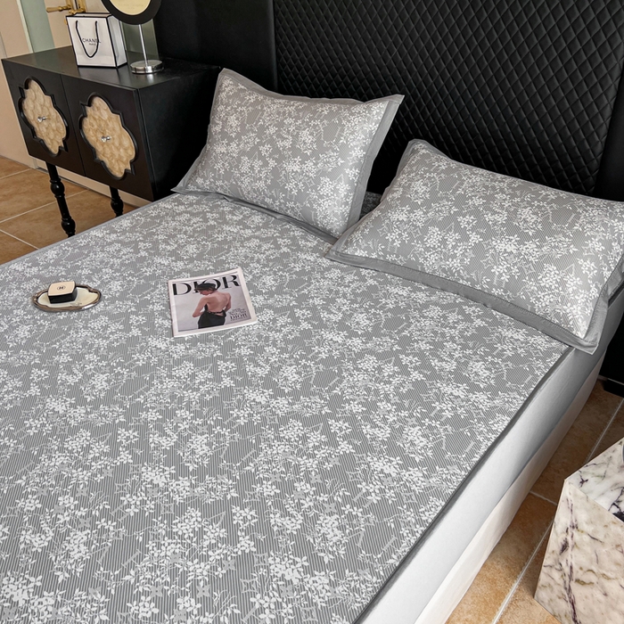 91家纺网 家纺一手货源 找家纺 慕尚家纺 2025新款提花席床笠款 床笠-玫瑰之恋