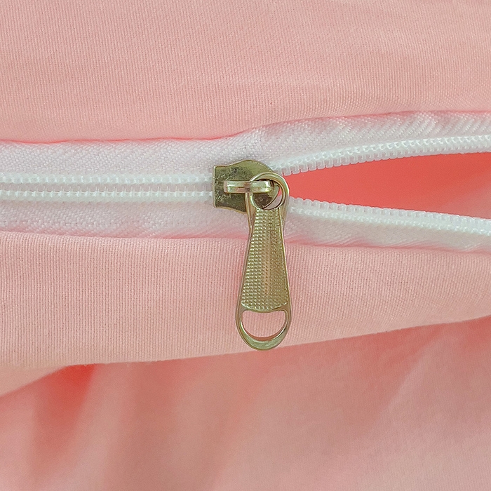 91家纺网 家纺一手货源 找家纺 艾特你 2024新款A类水洗棉被套纯色被套单被套素色被套 混搭-粉黄