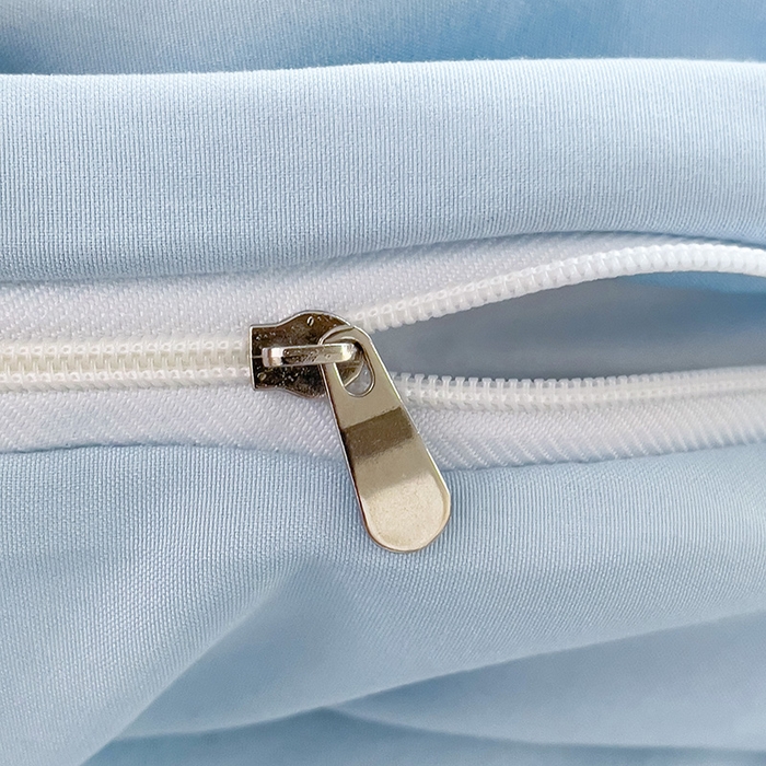 91家纺网 家纺一手货源 找家纺 艾特你 2024新款A类水洗棉被套纯色被套单被套素色被套 混搭-浅蓝深灰