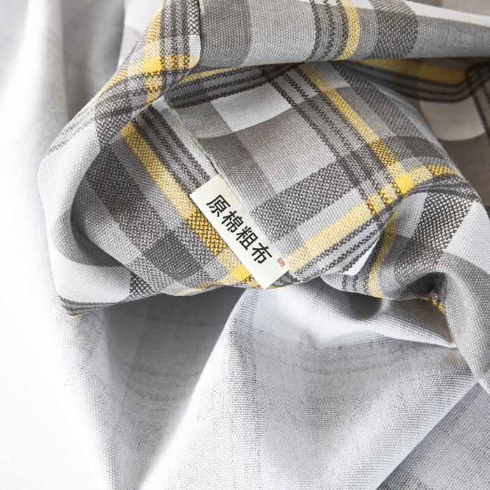 91家纺网 家纺一手货源 找家纺 鸣升 新款舒适透气全棉老粗布床笠 莫妮卡（灰）